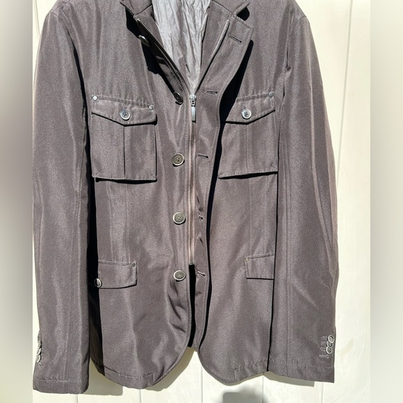 JOHN BARRITT Moto Thermal Jacket XL 44 Black Zip Utility Insulated Pockets Coat - Picture 2 of 9